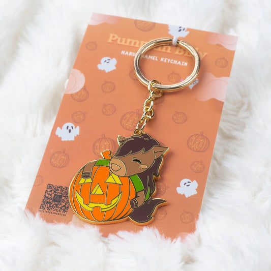 Billy & the Giant Pumpkin Keychain | Hard Enamel - FlippedDimension