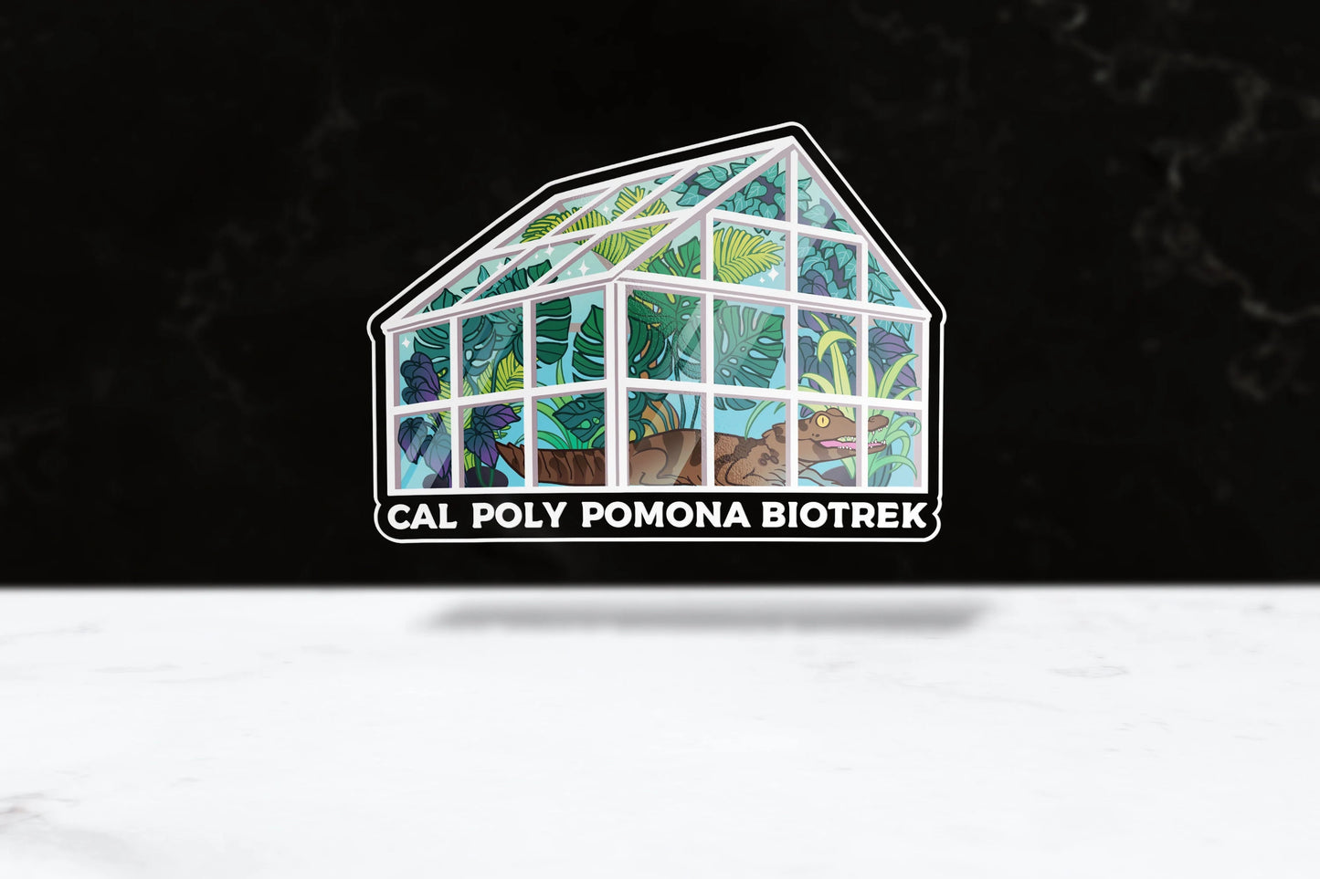 BioTrek Greenhouse Sticker | Transparent - FlippedDimension