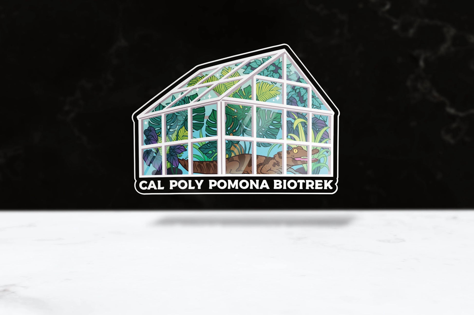 BioTrek Greenhouse Sticker | Transparent - FlippedDimension
