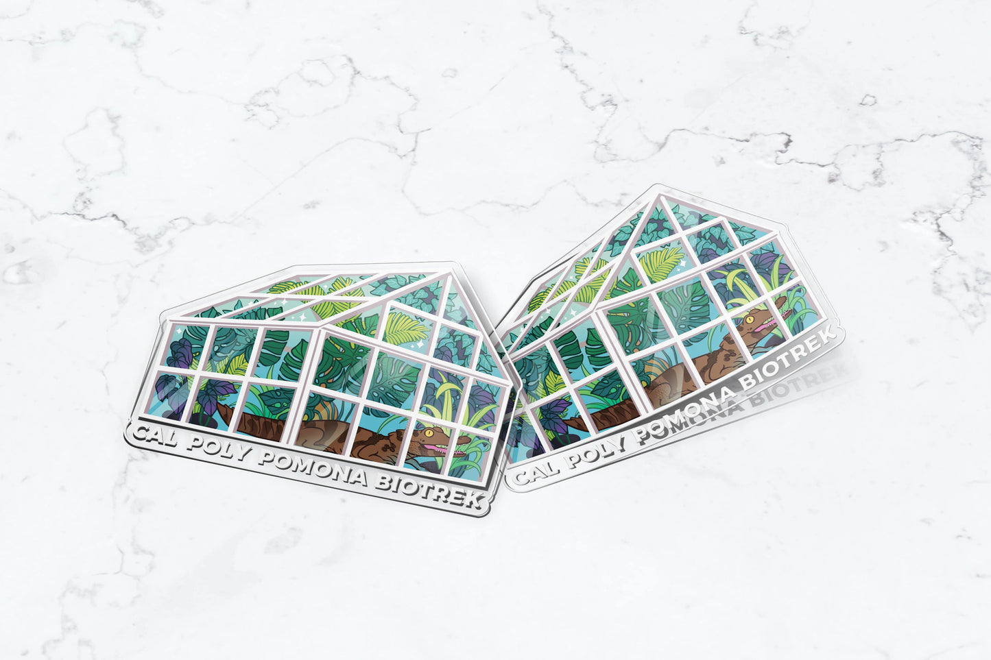 BioTrek Greenhouse Sticker | Transparent - FlippedDimension