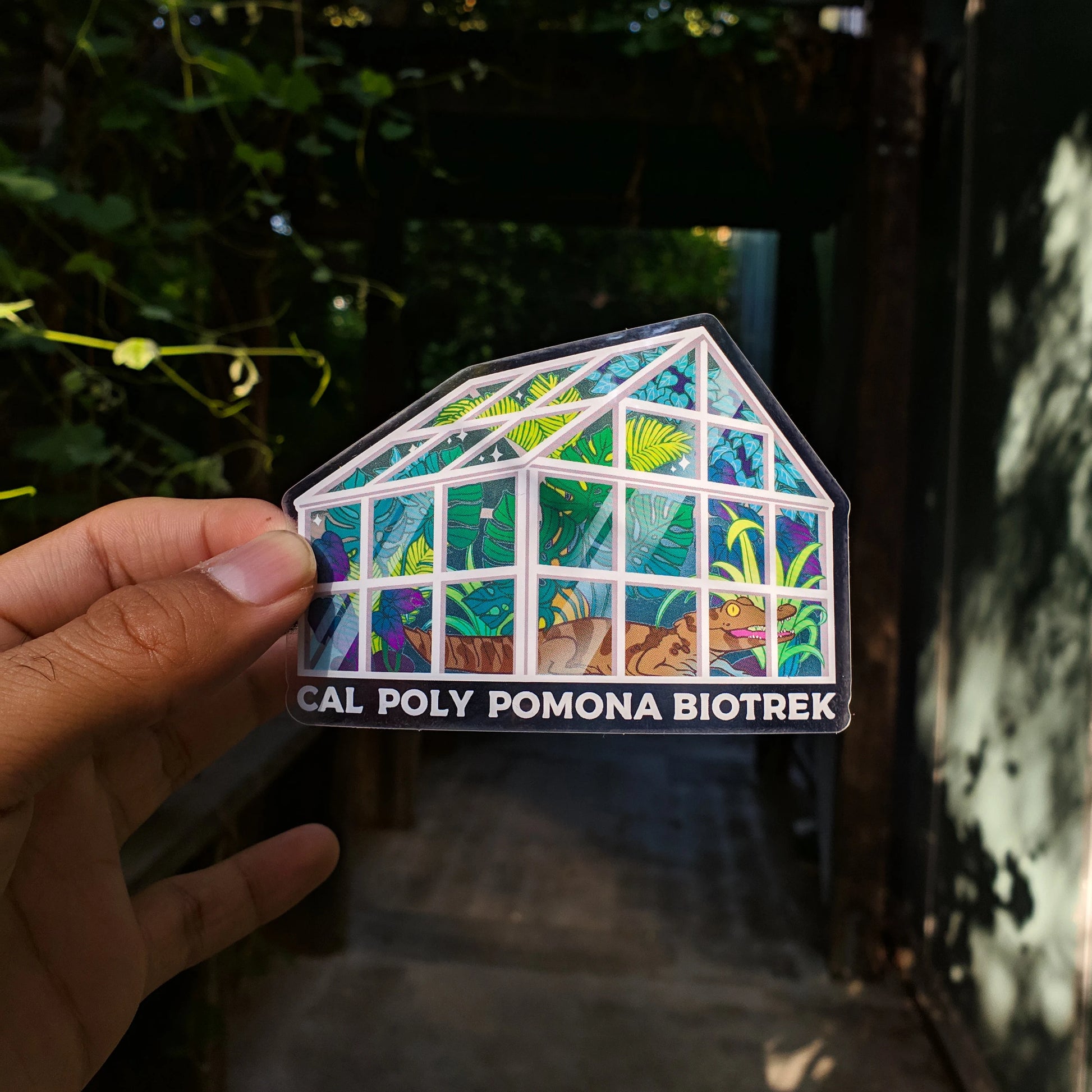 BioTrek Greenhouse Sticker | Transparent - FlippedDimension