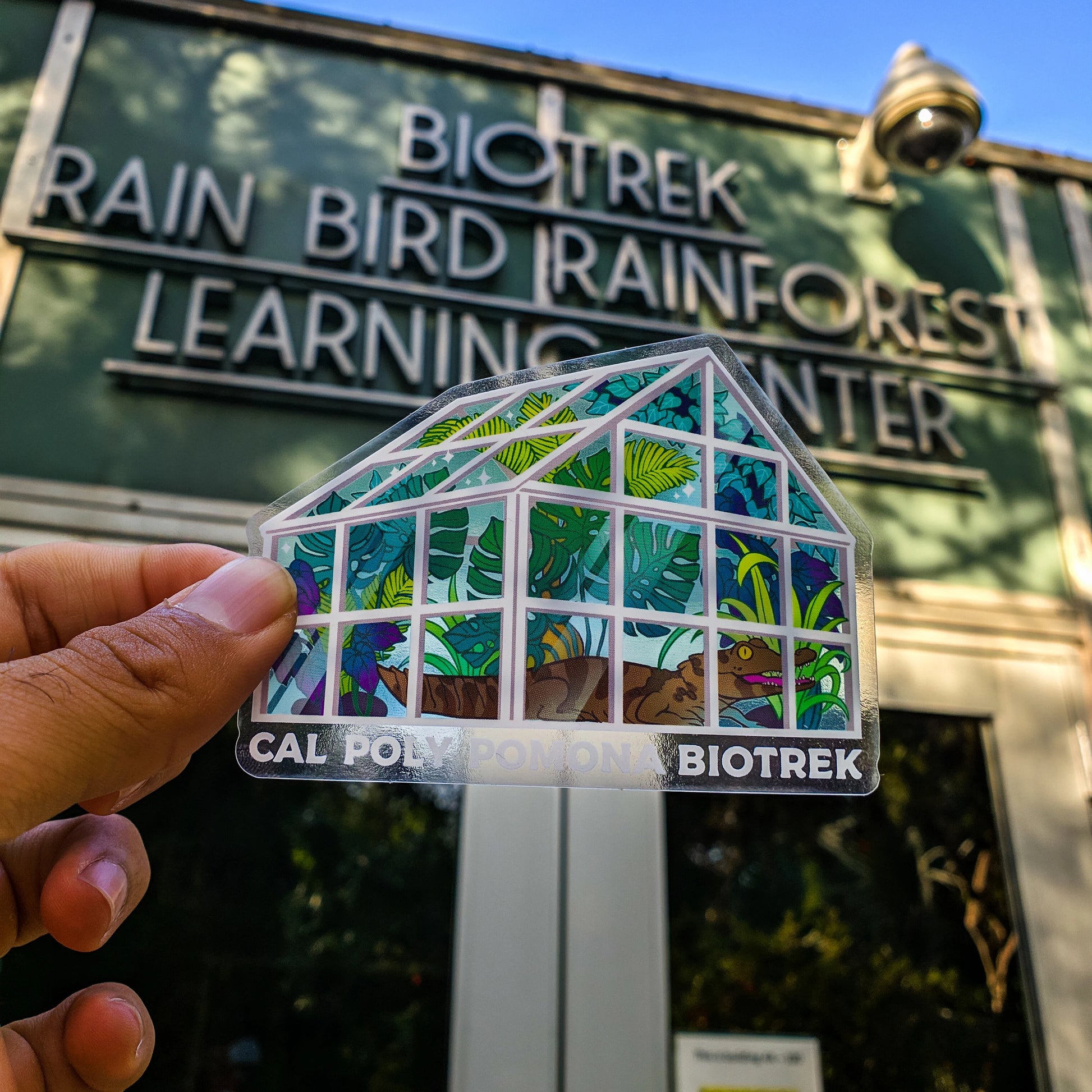 BioTrek Greenhouse Sticker | Transparent - FlippedDimension