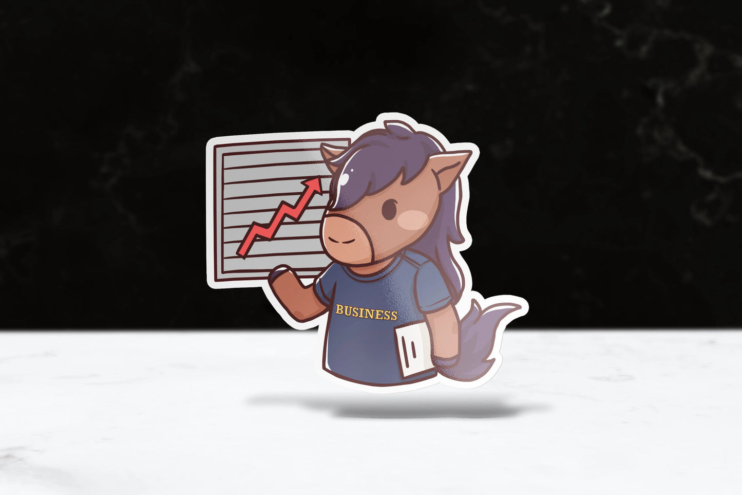 Business Billy Sticker - FlippedDimension