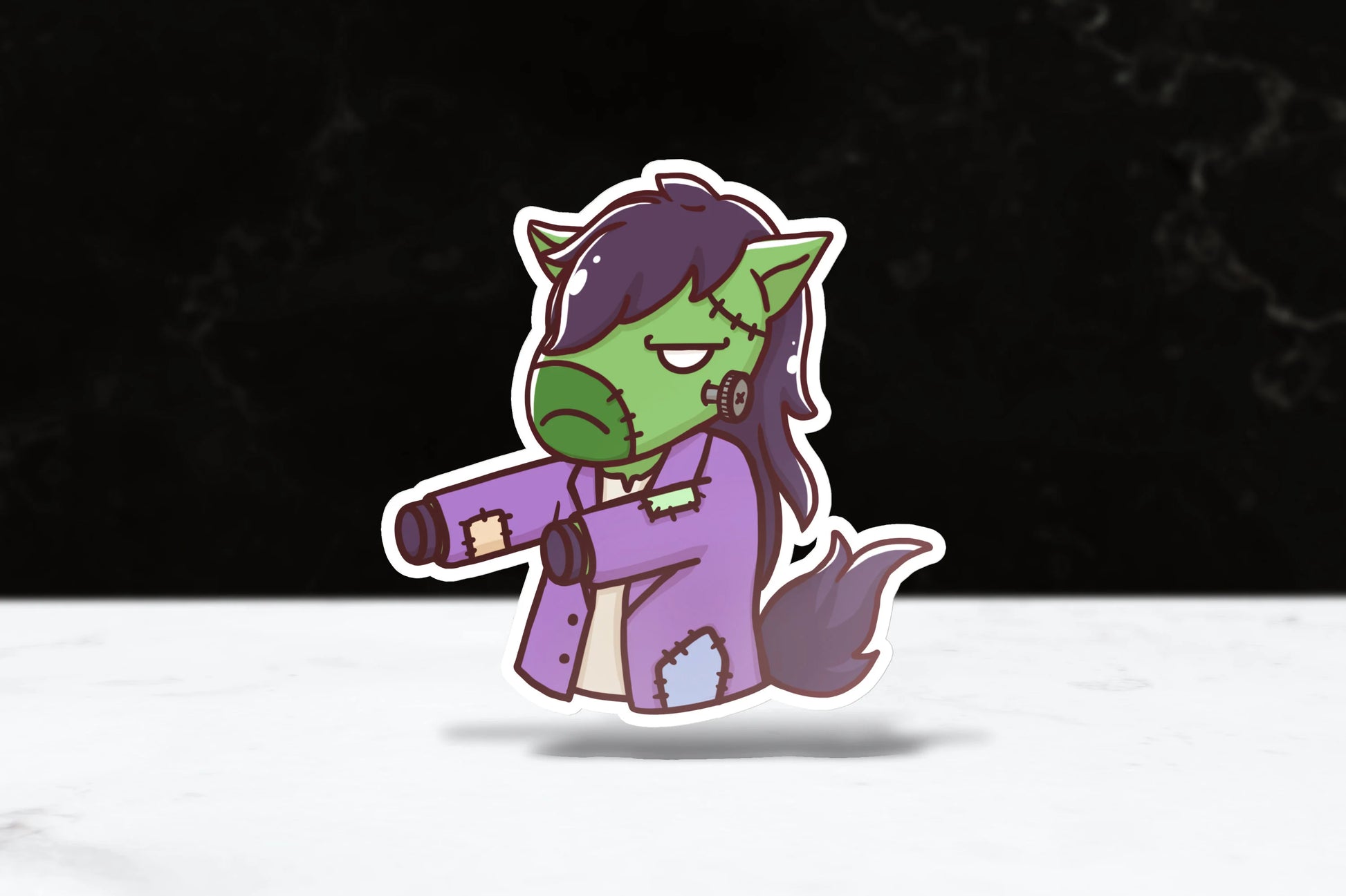 Frankenstein's Monster Billy Sticker - FlippedDimension