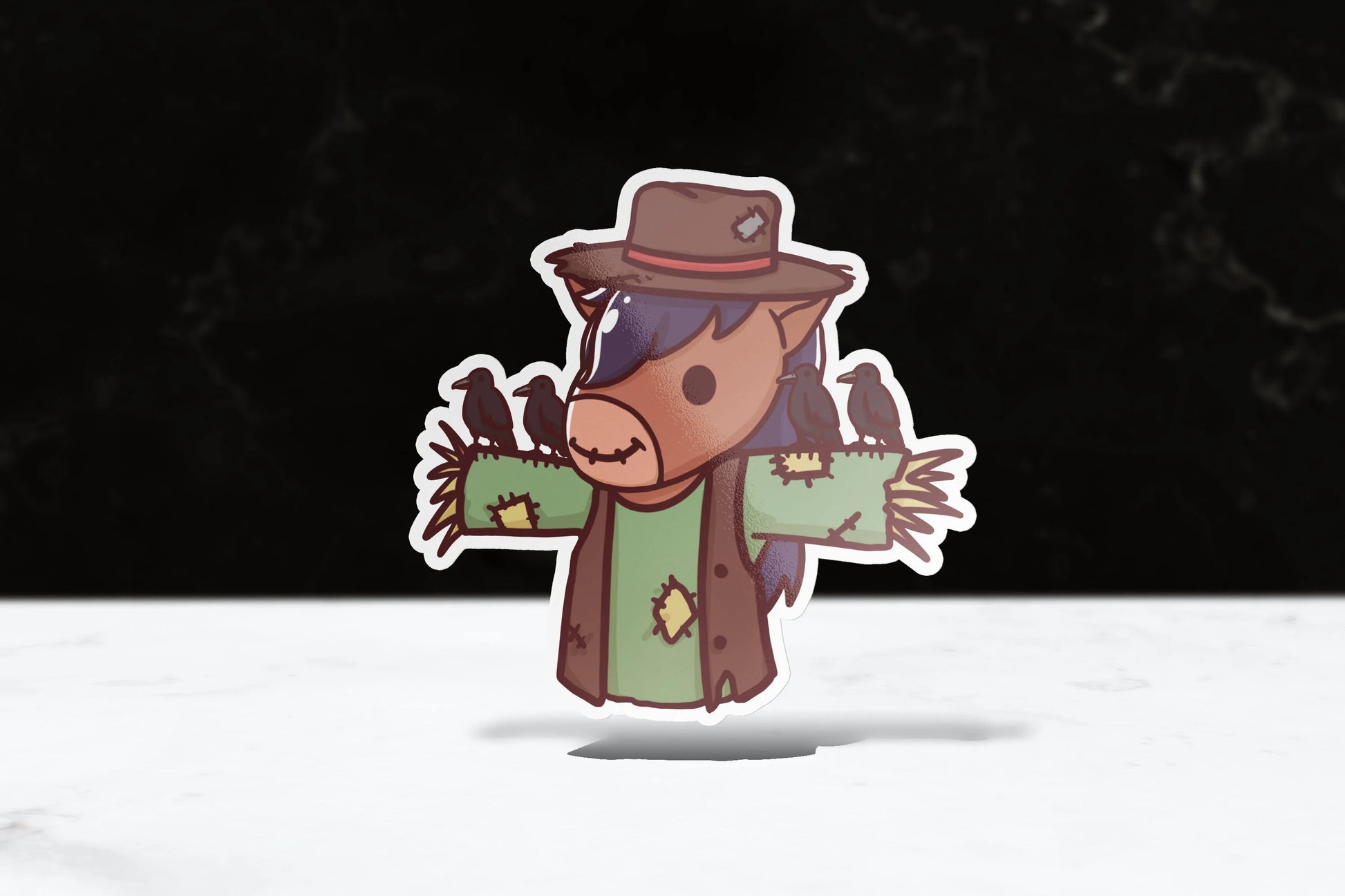 Scarecrow Billy Sticker - FlippedDimension