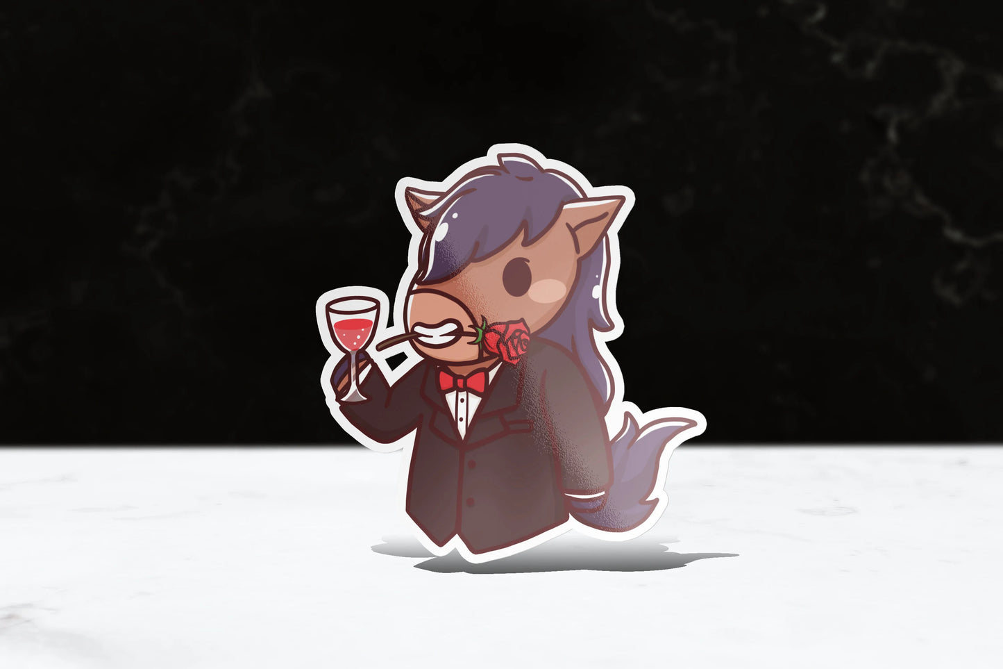 Tuxedo Billy Sticker - FlippedDimension