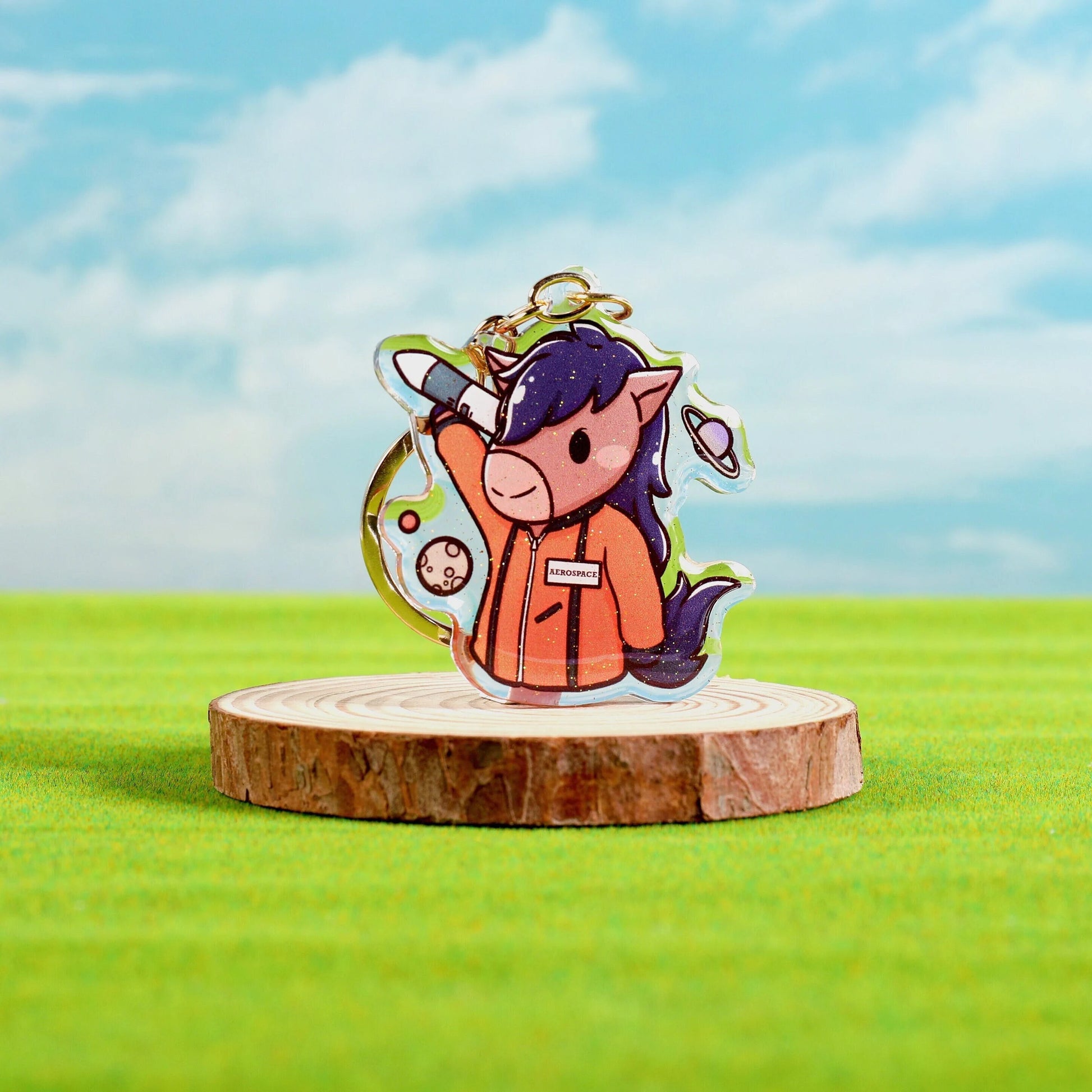 Aerospace Billy Epoxy Keychain - FlippedDimension