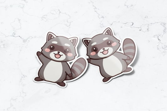 Racoon Sticker - FlippedDimension