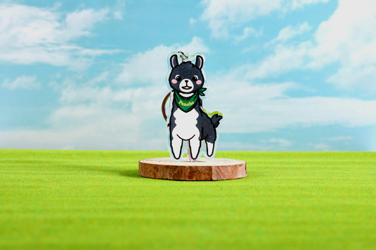 Pancho the Llama Epoxy Keychain - FlippedDimension