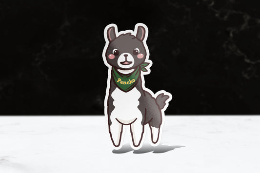 Pancho the Llama Sticker - FlippedDimension